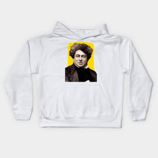 French Writer Alexandre Dumas illustration Kids Hoodie